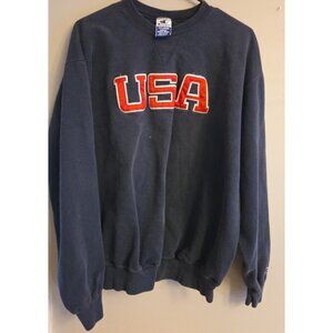 Vintage Champion USA 1996 Atlanta Olympics Sweatshirt 90's Blue Size XXL